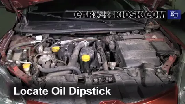 2009 Renault Megane Privilege dCi 1.5L 4 Cyl. Turbo Diesel Oil Check Oil Level